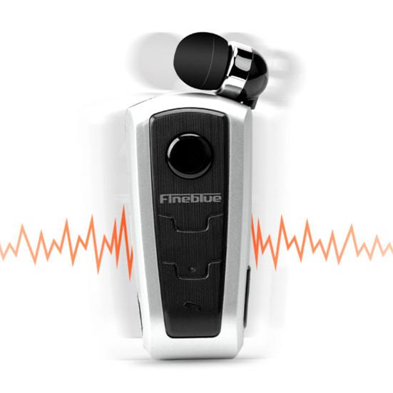 1Pc Fineblue F910 Wireless Earphone Mini Vibration Reminder ABS Bluetooth-compatible 4.0 Retractable Practical Headset for Running