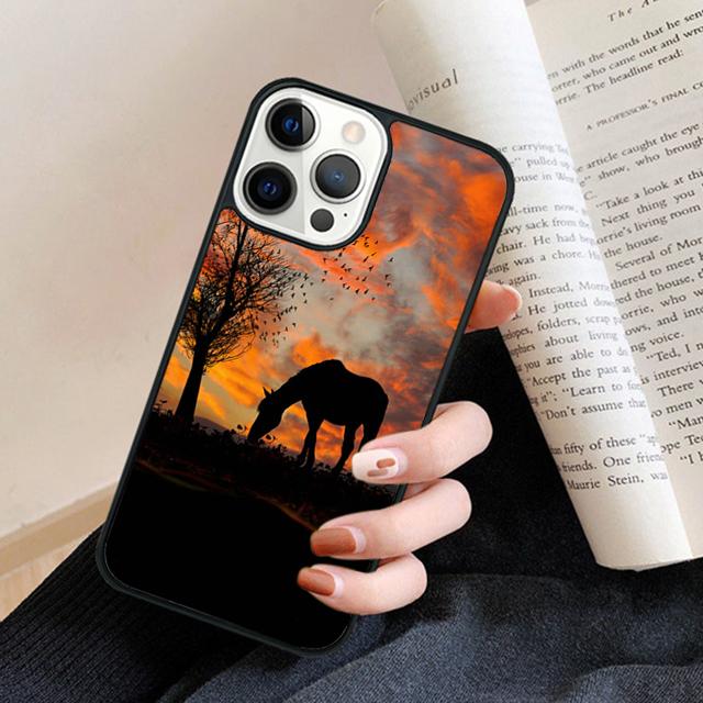 1233 Gray Shire Horse Phone Case Back Cover for iPhone 17 Air 16 15 14 13 11 12 Pro Max Plus Fundas Coque