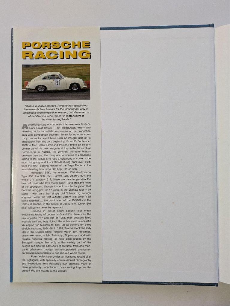 [USED] PORSCHE RACING David & Andrea Sparrow Books