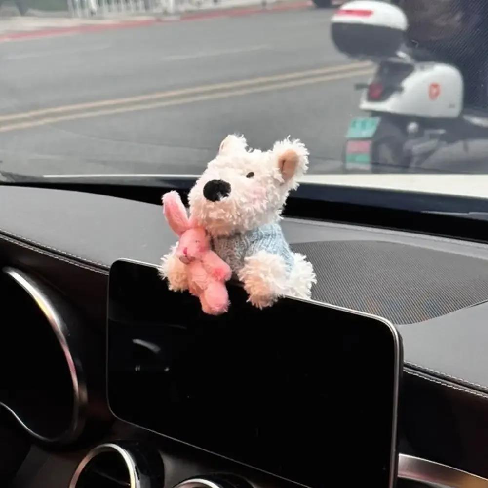1Pcs Plush Doll Bag Pendant Car Hanging Pendant Cute Figure Key Chains Car Pendant Car Interior Decoration Car Decor