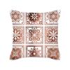 Ins Nordic Style Rose Gold Pink Geometric Square Pillow Cushion Cover