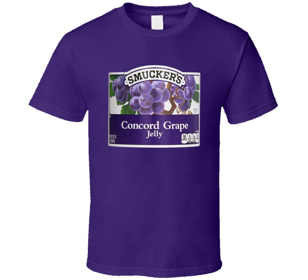 Smuckers Concord Grape Jelly Cool Halloween Costume T Shirt Mens Womens Tees Top 3XL