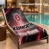 Custom Text Kenworth Print Beach Towel Large Towel For Home Bathroom Beach