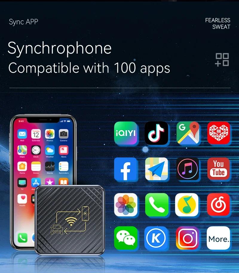 WirelessCarplaybox Android Auto 2-in-1 Bluetooth 5.0 Active Connection Adaptive Screen Intelligent Android Auto Wireless Adapter