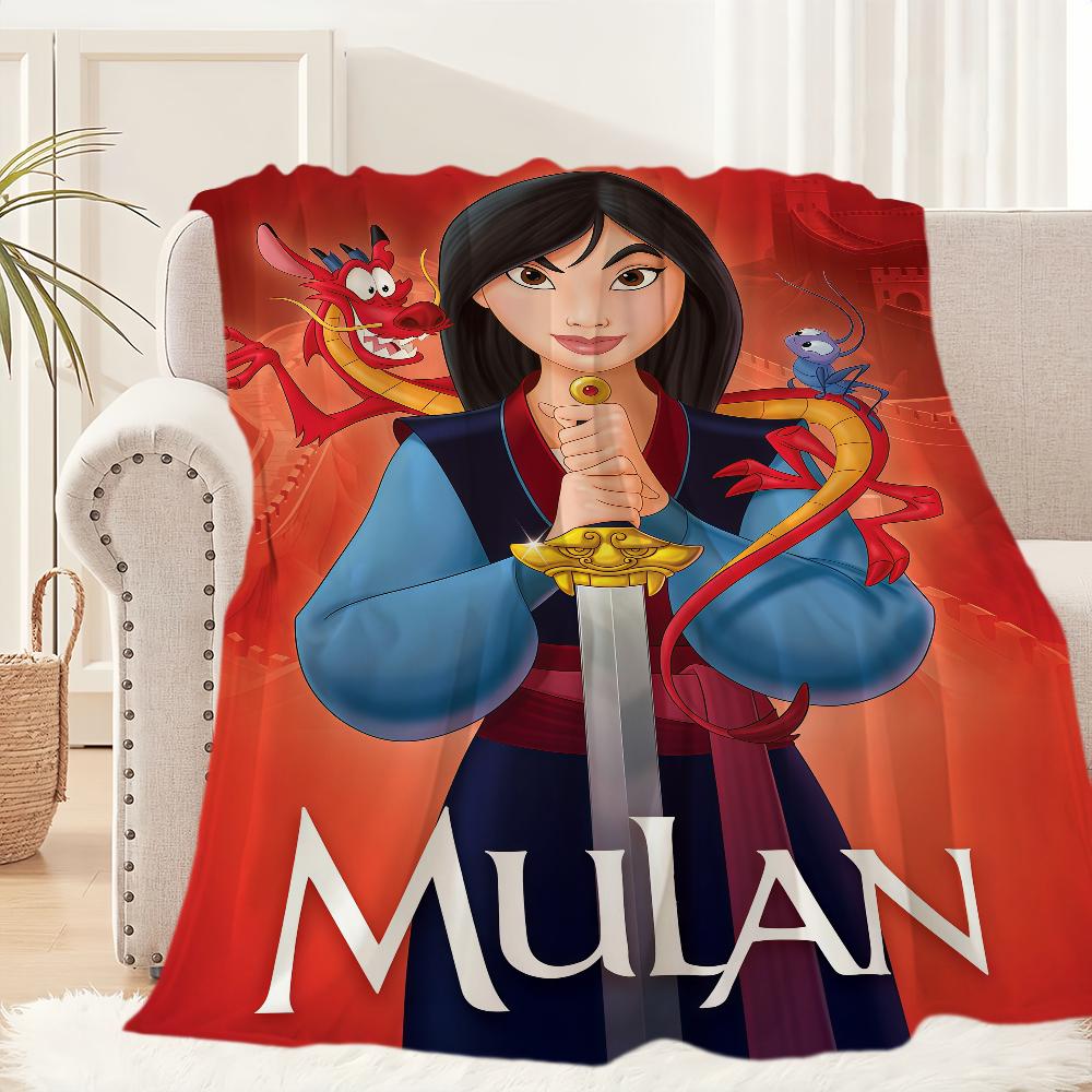 M-Mulan Animazione DSN Coperta Coperta per Divano Divano Viaggio Casa Pic Nic Coperta in Flanella regalo di compleanno Calda Confortevole