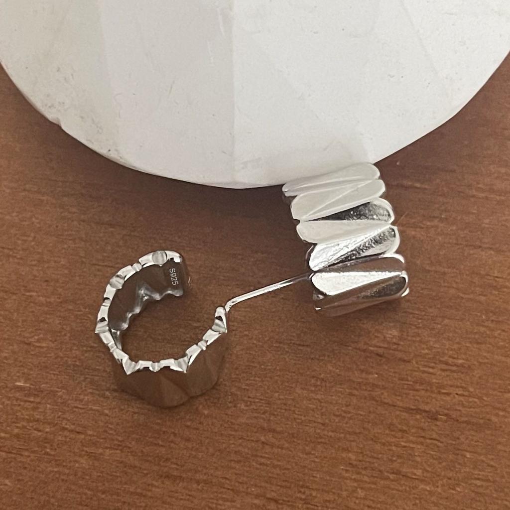 BF CLUB 925 Sterling Silver Wave Earrings For Women Girl Sexy Fashion Trendy Jewelry Gift Party Wedding pendientes mujer