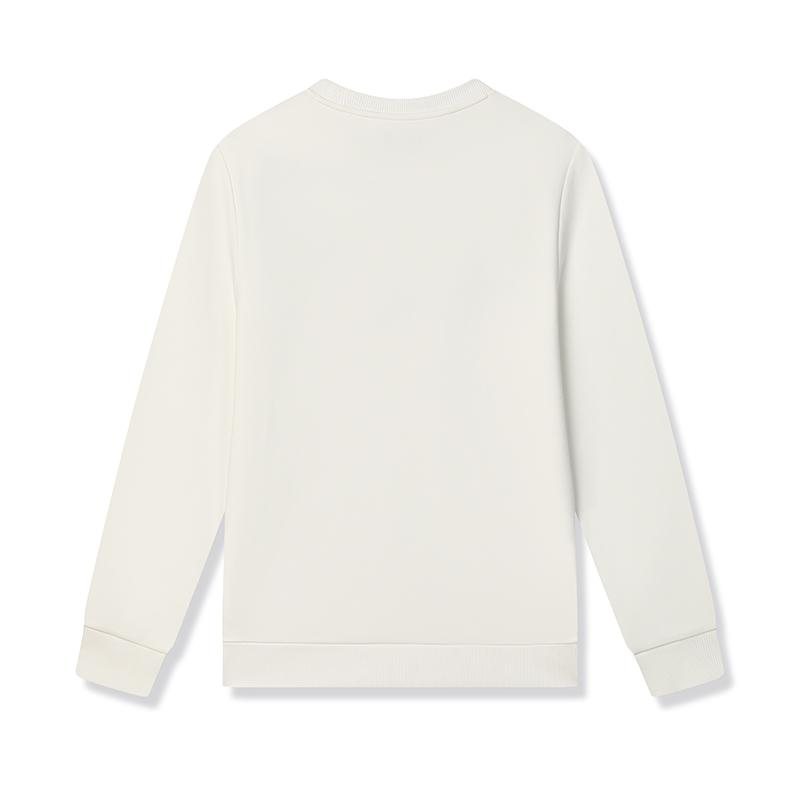 Fila Simple Versatile Casual Pullover Sweatshirt Men Sweatshirt Snow-White F11M448203FWT