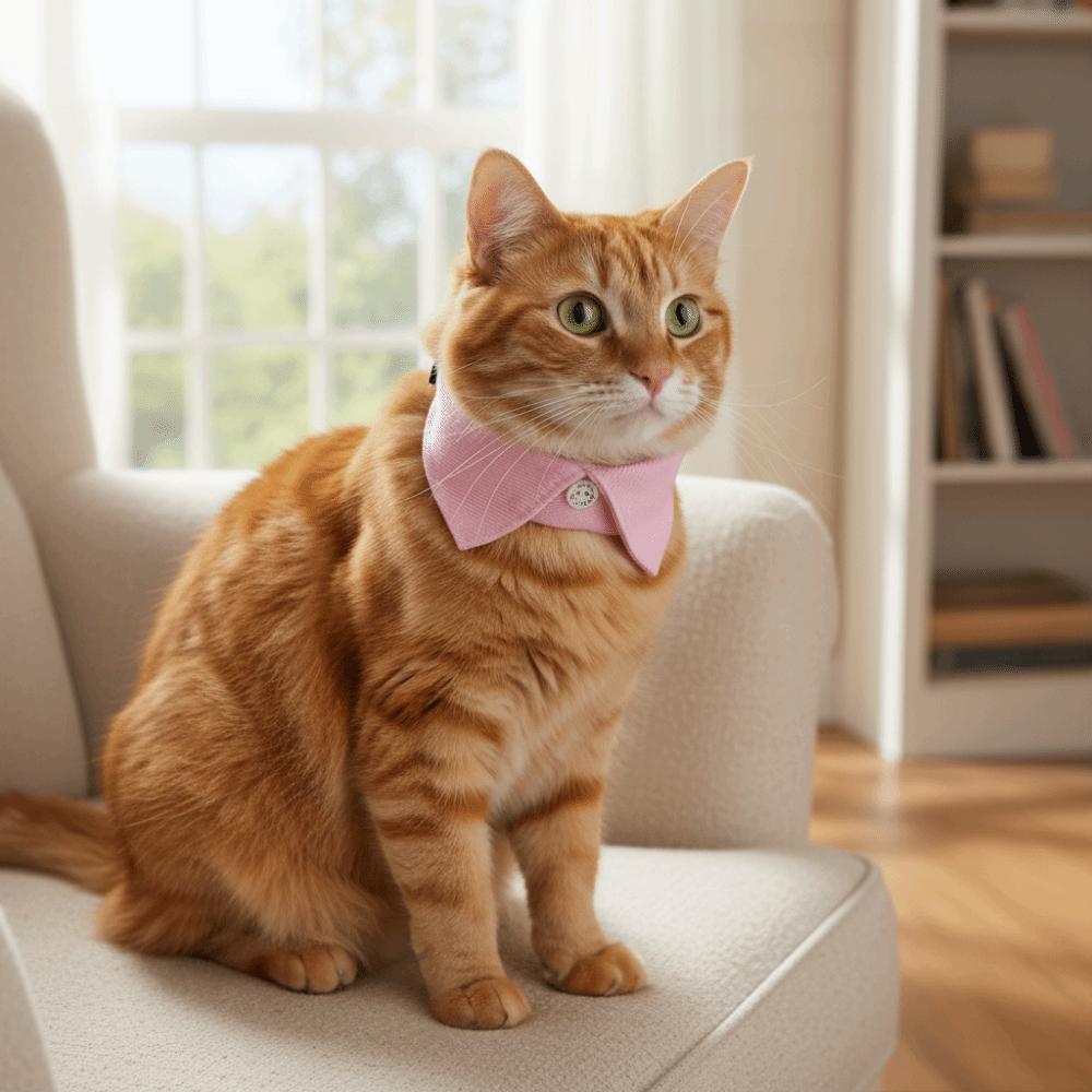 Adjustable Cat Dress Collar Soft Comfortable Pet Tie Skin Friendly Puppy Choker  Daily Wear