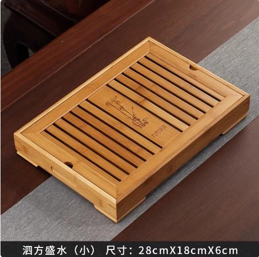 

Простой чайный поднос бамбуковый китайский поднос для чая кунг-фу выдвижного типа набор кофейного столика дренажные и водопроводные трубы