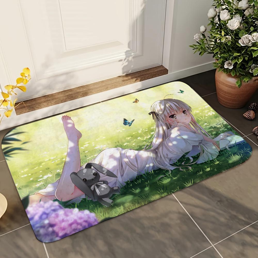 1pc Yosuga No Sora Bathroom Absorbent Mats Anti-Slip Mats Home Decor Supplies Carpets Home Kitchen Floor Mats
