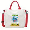 Steal a Brainrot 67 Printed Student Crossbody Bag Casual Canvas Shoulder Bags