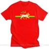 Novelty Red Yellow Green Stripes Rasta Lion Of Judah T Shirt Unisex Rastafarian Reggae Ethiopian Lion Flag Tshirt Jamaica Clothing