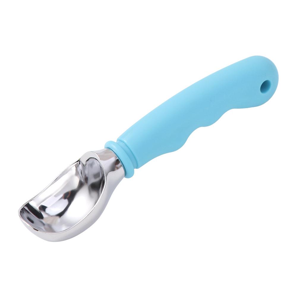 

Creative Ice Cream Dessert Spoon Ergonomic Handle Comfortable Ice Cream Ball Digger Rust-proof Reusable Ice Cream Scoop синий