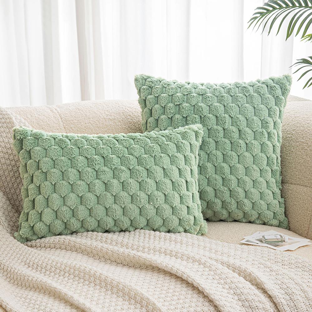 Green Ins Style Pillow Case Internet Celebrity Style Art Design Pillow Sofa Cushion Model Room Pillow
