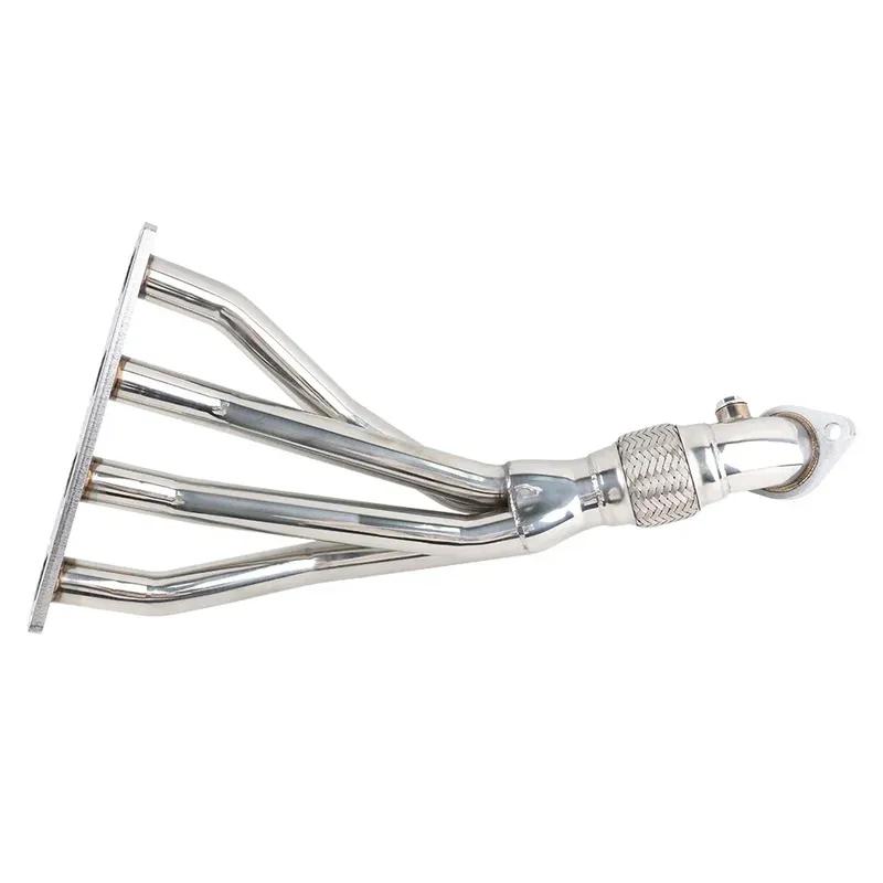 Exhaust Manifolds For BMW Mini Cooper Base S R50 R52 R53 1.6L Engine Silver Long Tube Exhaust Pipe Modification Stainless Steel