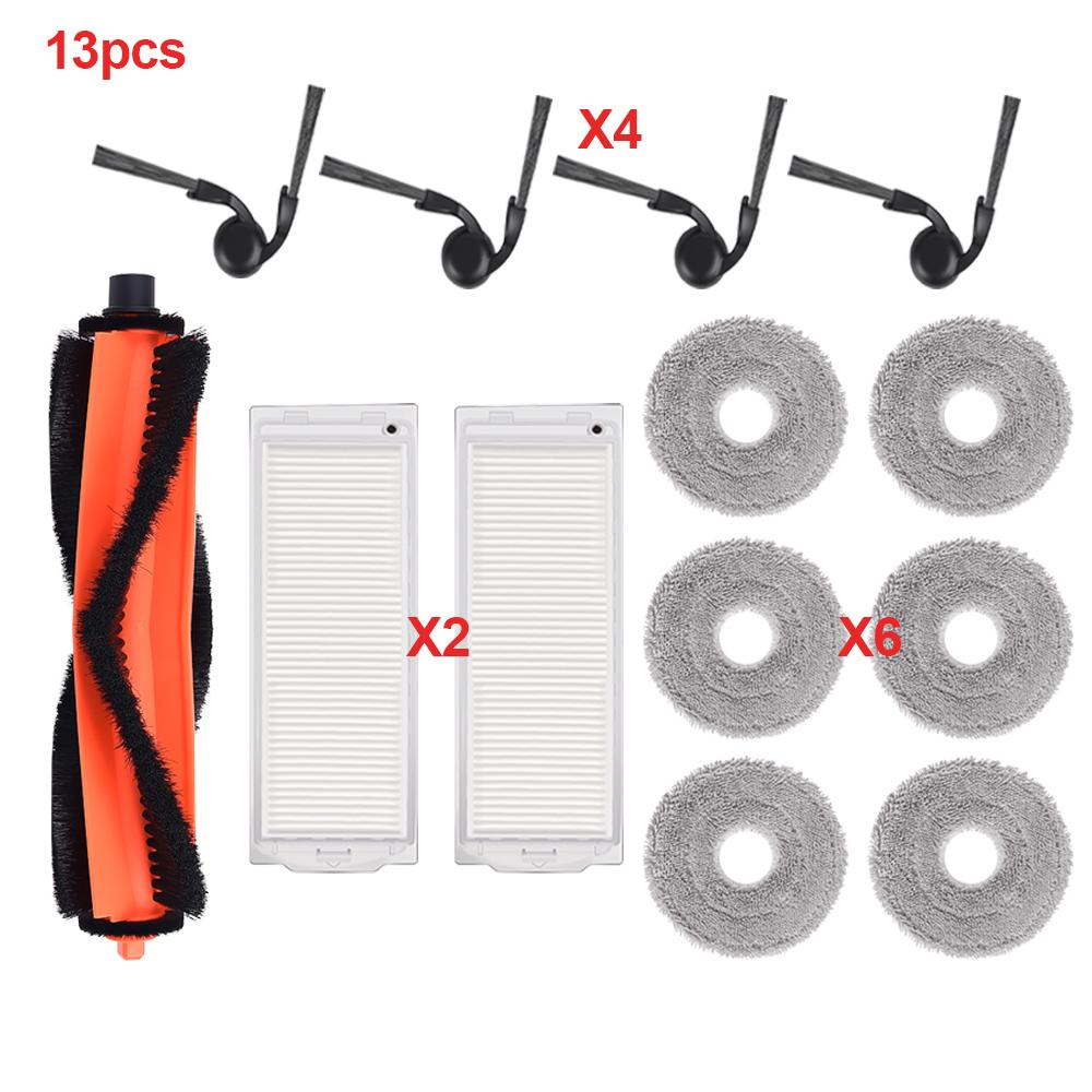 Complete Spare Parts Bundle for Xiaomi S40 PRO / OV71GL Robot Vacuum Mop Cloth Main Roller Side Brushes Dust Bag Washable Filter