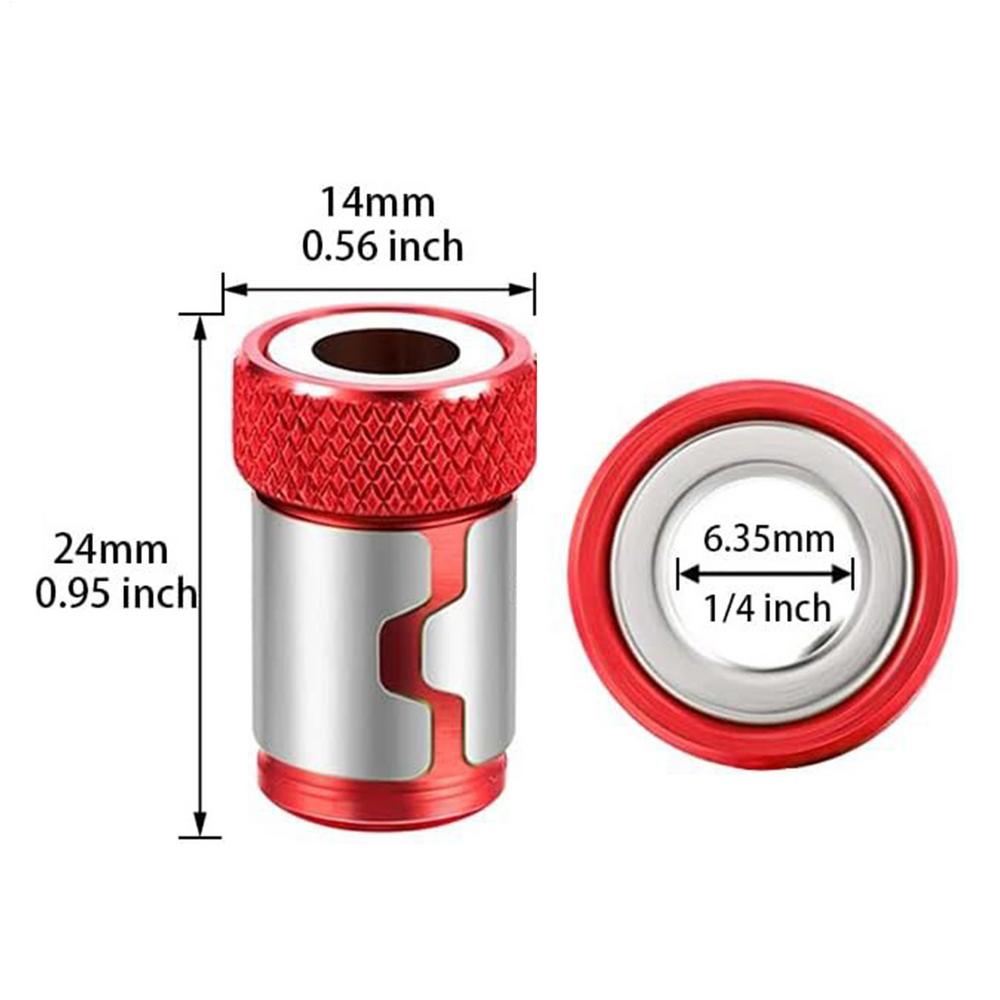 Magnetic Ring Screwdriver Bit Magnetic Screw Ring Strong Magnetizer Removable Part Adapter Electric Screwdriver Bits