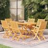 VidaXL 7-Piece Garden Dining Set Table and Dining Chairs Outdoor Patio Dining Furniture Wood 3059561
