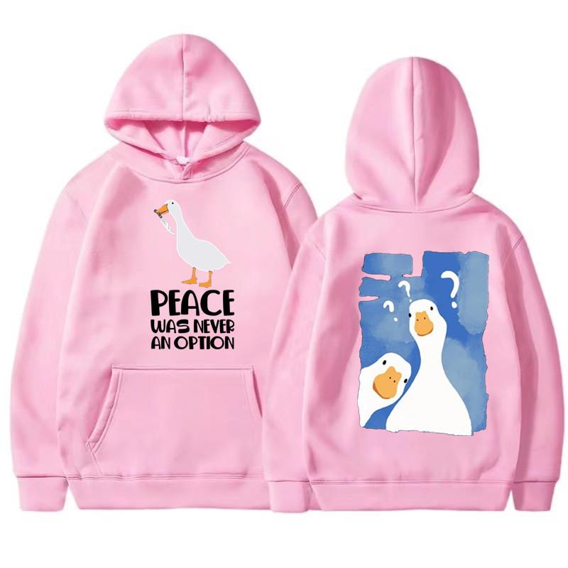 Fashion Male and female couples Cute duck print Hoodie Casual Hoodies Pullovers Sweatshirts Men's Color Hoodies
