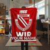1 Stück Benutzerdefinierter Name Energie Cottbus Gemustert Flanelldecke Geeignet für Alle Jahreszeiten für Heimdekoration Wärme und Komfort Geschenke Feiertagsgeschenk_xia