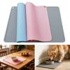 Portable Waterproof Pet Mat Non-Slip Easy Clean Food Bowl Cushion Durable Silicone Dog Feeding Tray for Dogs Cats