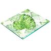Tempered Glass Kitchen Board with Tropical Leaves Graphics 60x52 Cm