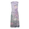 Rochie leagăn cu mânecă scurtă, ocazională, cu imprimeu floral, de vară