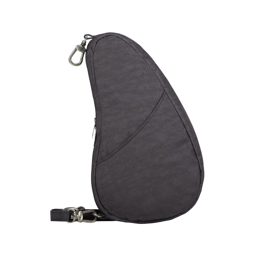

Back Textured Nylon Large Baglet Graphite [Healthy Bag]