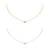 Starry S925 Silver 18K Gold-Plated Zircon Four-Pointed Star Pendant Necklace - Elegant and Delicate Design