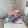 Small bag women's versatile new contrasting colors cute camera bag girl mini lipstick bag