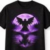 Angel Purple Moon Gothic Fantasy Horror Graphic Unisex TShirt
