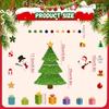 Christmas Refrigerator Magnets Xmas Tree Fridge Magnets Magnetic Christmas Tree Refrigerator Stickers for Refrigerator