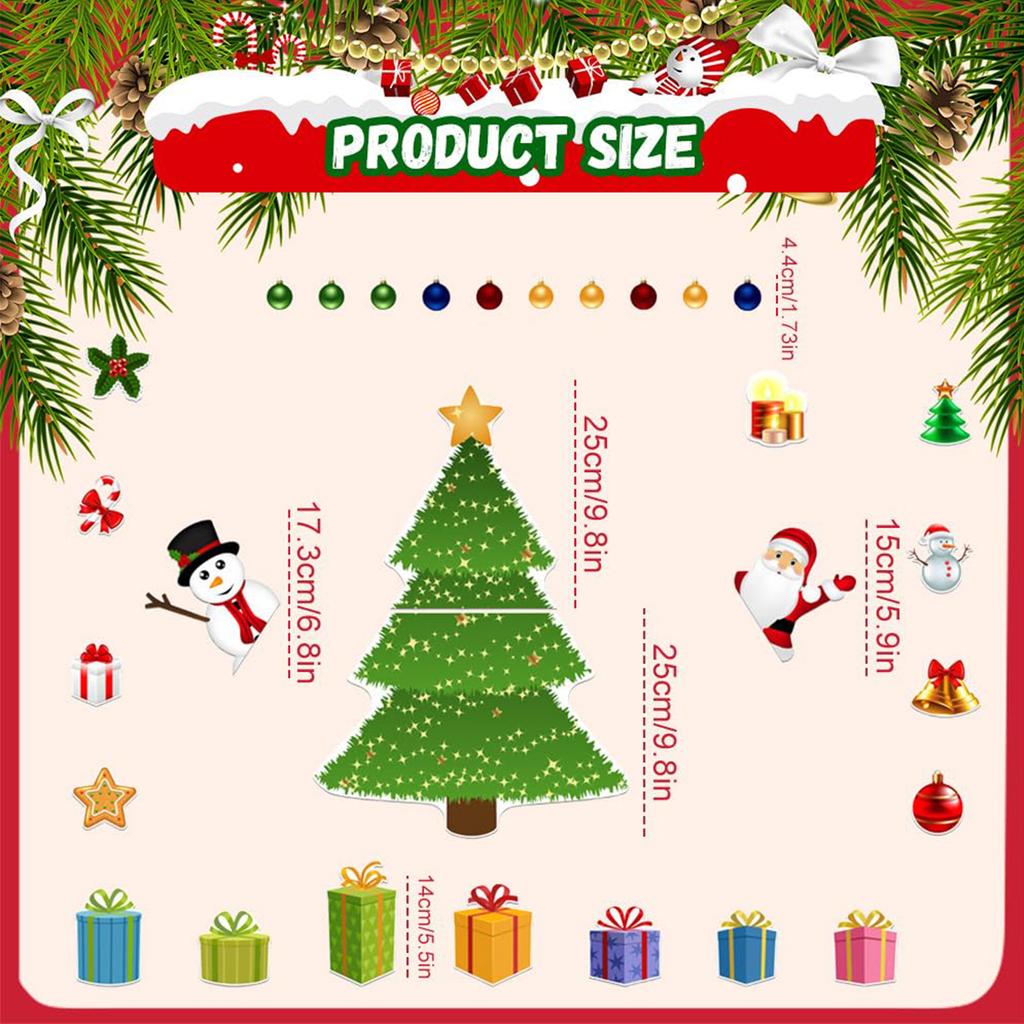 Christmas Refrigerator Magnets Xmas Tree Fridge Magnets Magnetic Christmas Tree Refrigerator Stickers for Refrigerator