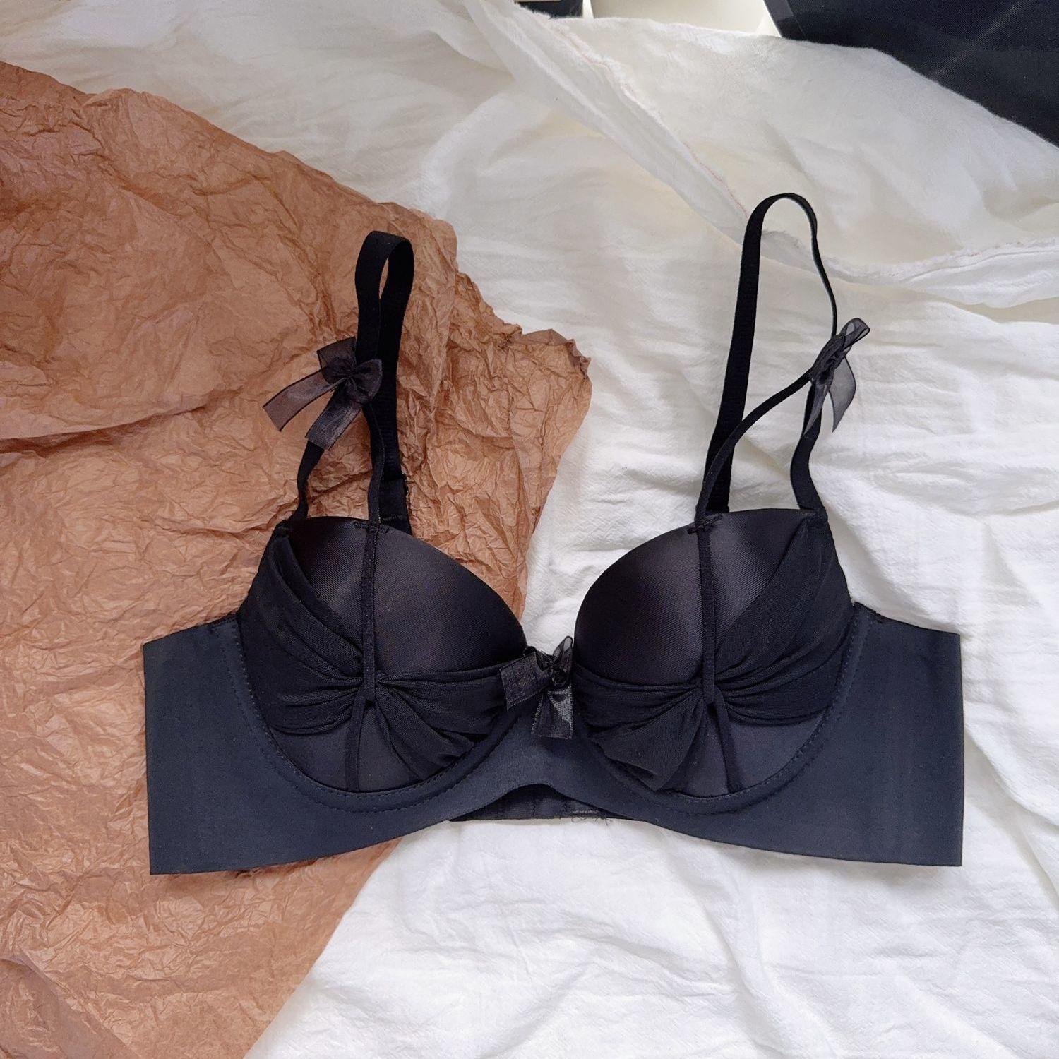 

Women Bras 1/2 Cup Underwear For Girls Bras Wireless Backless Bras Female Bras 34/75AB