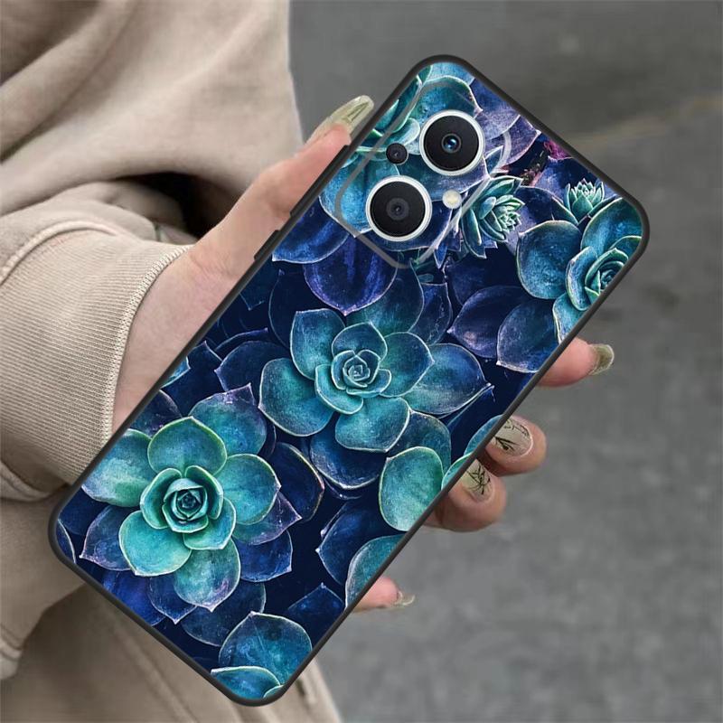 Cactus Succulent Case For OPPO Reno 14 12 11 10 13 Pro 14F 13F 12F 11F 8 7 Lite OPPO Find X9 X8 X6 Pro Cover
