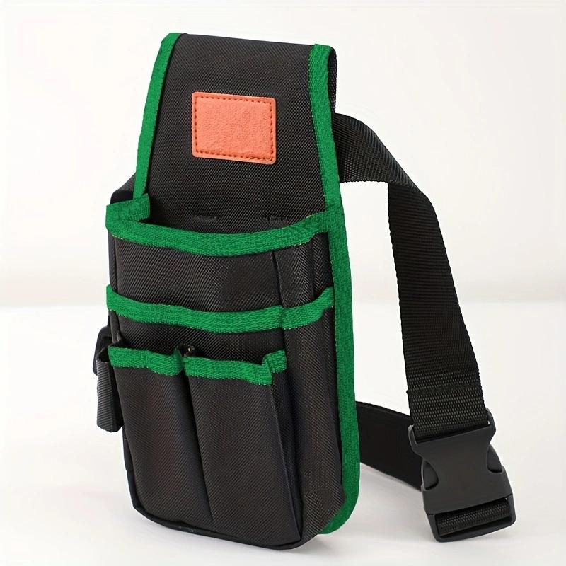 1Piece Multi Layer Electrician Tool Waist Bag - Adjustable Thickened Wear-Resistant Hardware Tool Bag for Electrician Tools