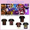 Camiseta Masculina de Manga Curta com Estampa Digital 3D para o Verão