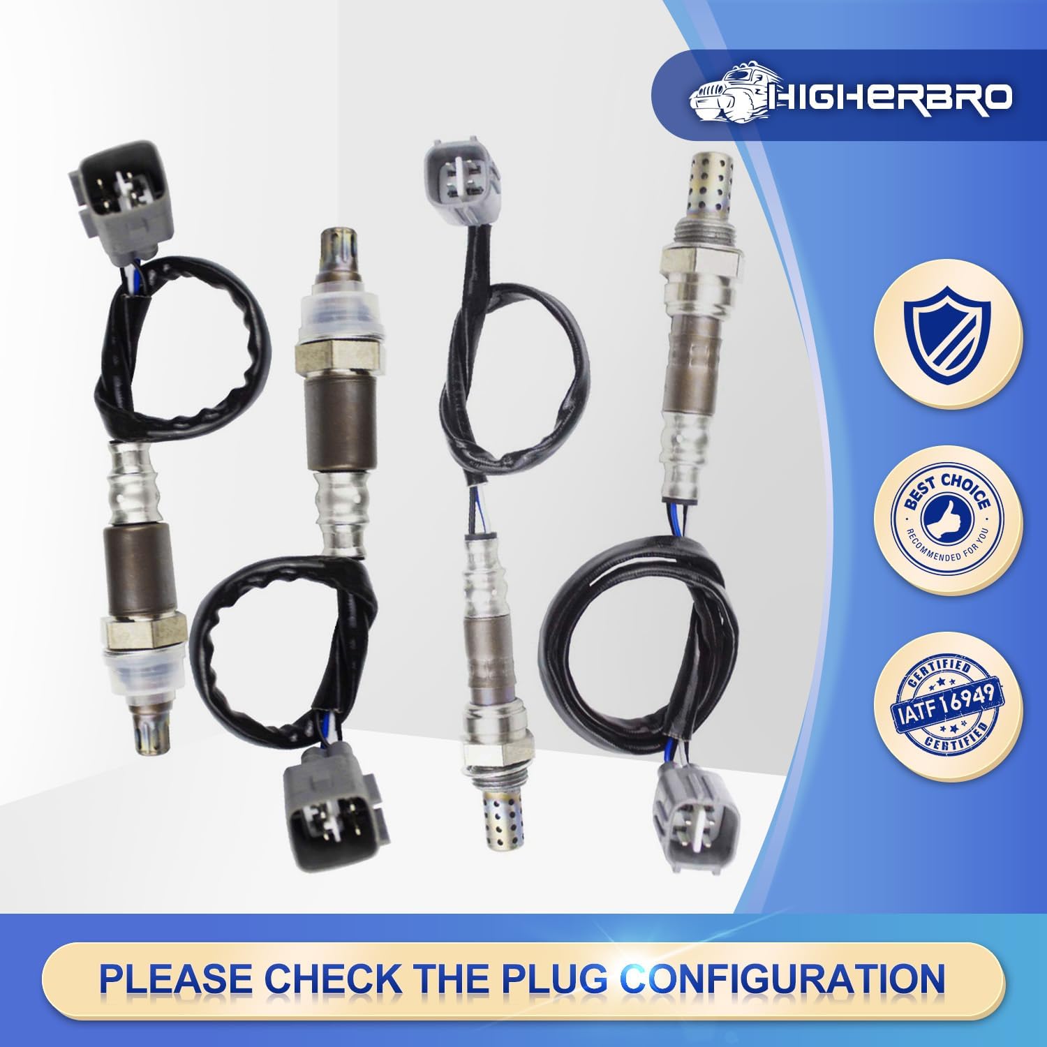 

4PCS Oxygen O2 Sensor for 2005-2009 Toyota 4Runner FJ Cruiser; 2006-2007 Land Cruiser Sequoia; 2005-2008 Tacoma 4.0L; 2005-2006 Tundra 4.0L/4.7L;