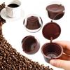 KALOLINNA Coffee Capsules, Suitable for Dolce Gusto, Set of 6, Reusable Coffee Filters, Compatible with Dolce Gusto, Easy to Carry, Includes Brush