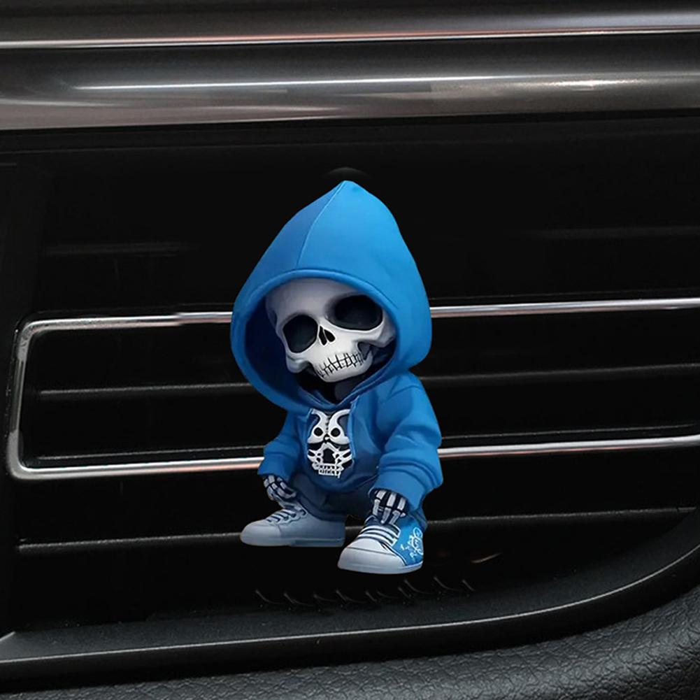 Creative Skull Car Air Freshener Diffuser Outlet Vent Perfume Clips Air Outlet Diffuser Ventilation Clip Car Interior Decoration