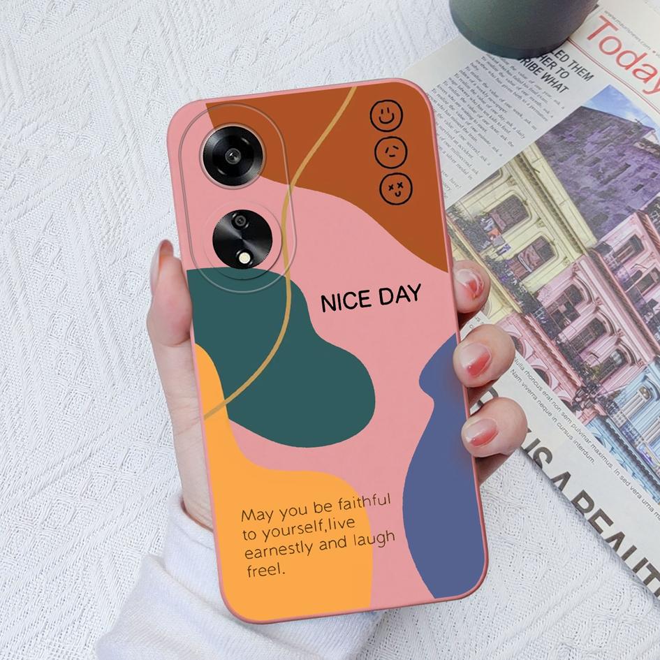 Für Oppo A7 A15 A1K A35 A55 A1 A52 A11 Telefonhüllen Mode Buntes Karomuster Weiches Flüssigsilikon Super Stoßfeste Schutzhülle für Oppo Capa