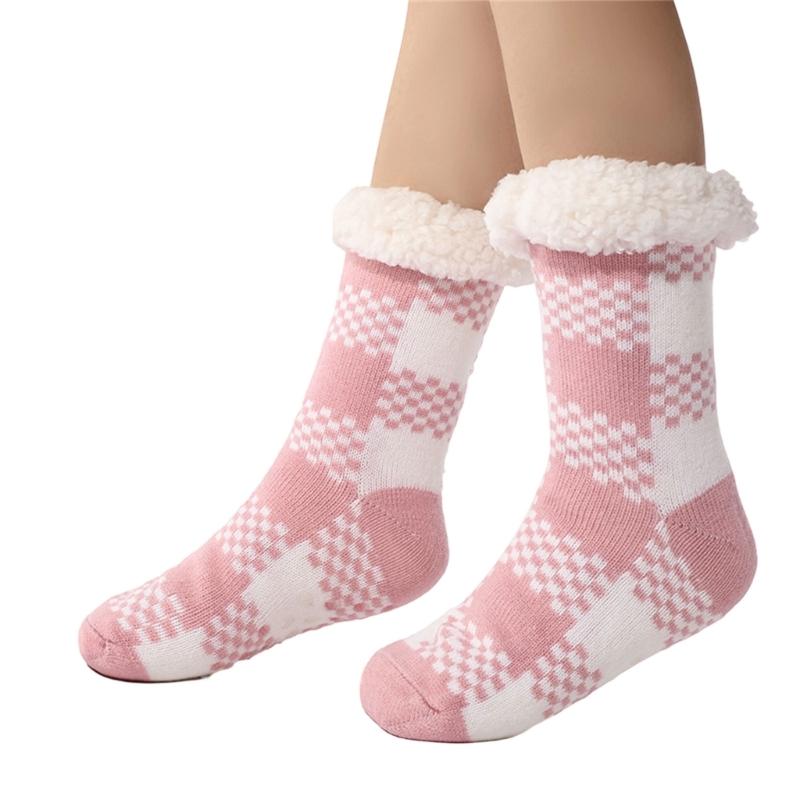 Comfortable Warm Acrylic Floor Socks for Women Offering Insulation and Softness During Winter Home or Office Activity