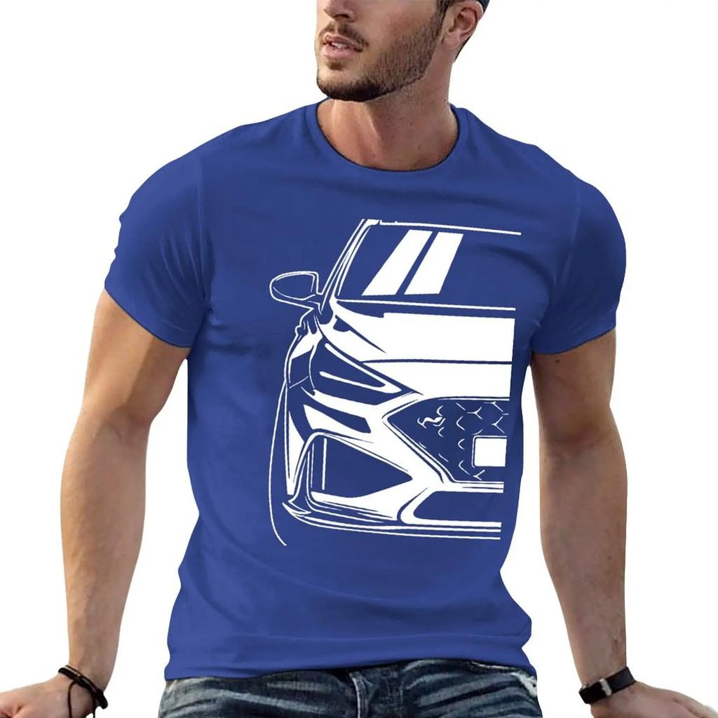 Car Illustration of a i30N i30 T-shirt anime clothes summer tops kawaii clothes clothes