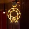 Suction Cup Snowflake Light Warm Light Christmas Decoration  Holiday Lighting