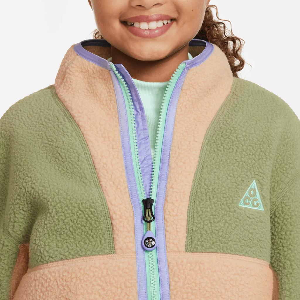 Nike Color Block Zip-Up Long Sleeve Jacket Kids Jackets DQ8734-334