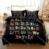 Fashion Alphabet Lore Cartoon Bedding Set Single Twin Full Queen King Size Bed Set Kids Bedroom Duvetcover Sets Bed Sheet Set