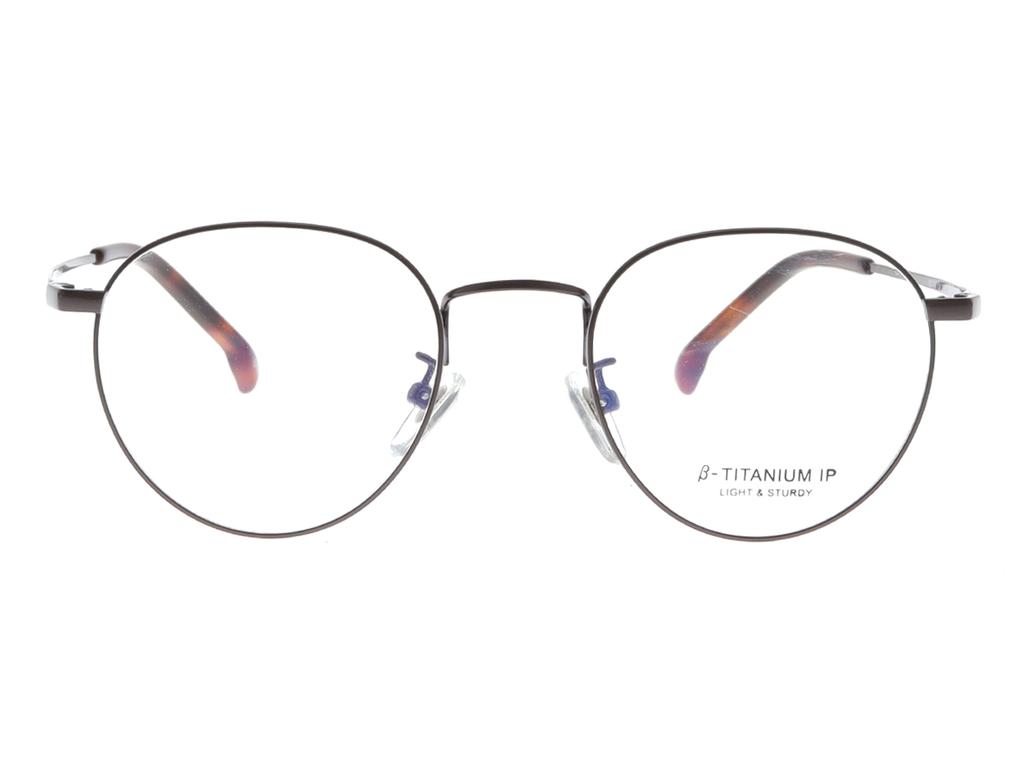 Alloaiweeo [Aloxrounz] Ar8012A C4 Tiny Round Beta Titanium Ip Plated Glasses