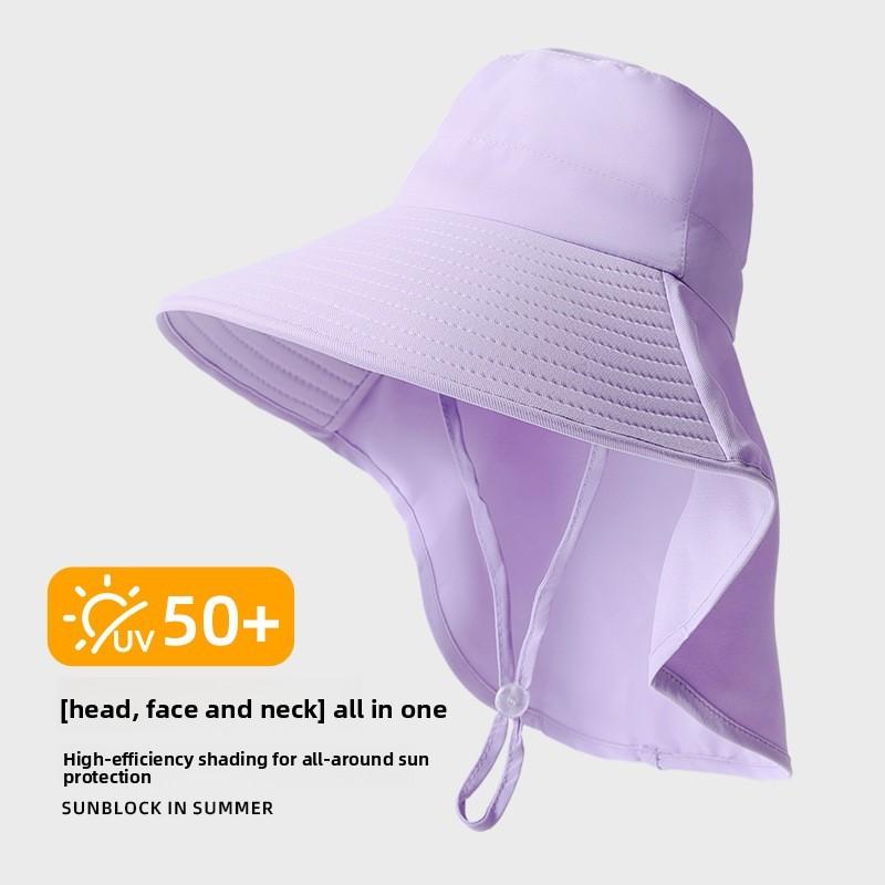 Summer Outdoor Sun Hat With Large Brim Uv Protection For Hiking And Fishing Enthusiasts