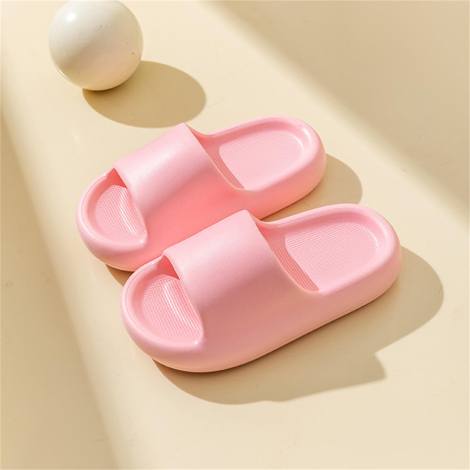 

Милая детская обувь для мужчин и женщин, легкие и мягкие подошвы, детские пляжные шлепанцы для дома и улицы 34 розовый