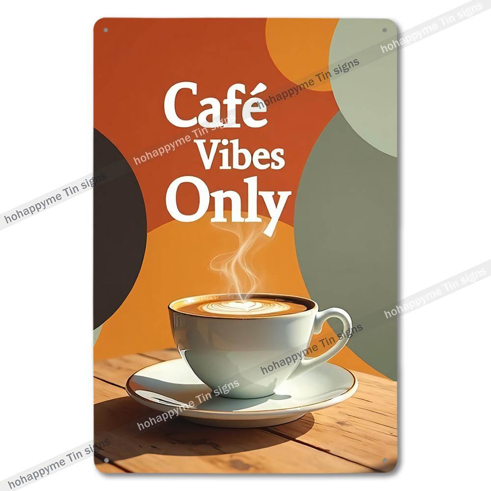 Vintage Coffee Metal Tin Sign Cafe Wall Art Decor Living Room Home Pubs Bar Decoration